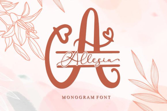 Allesia Monogram: A Display Font That Cuts Through the Feed