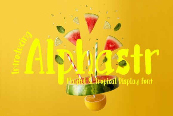 Alphastr: A Display Font That Tastes Like Sunlight