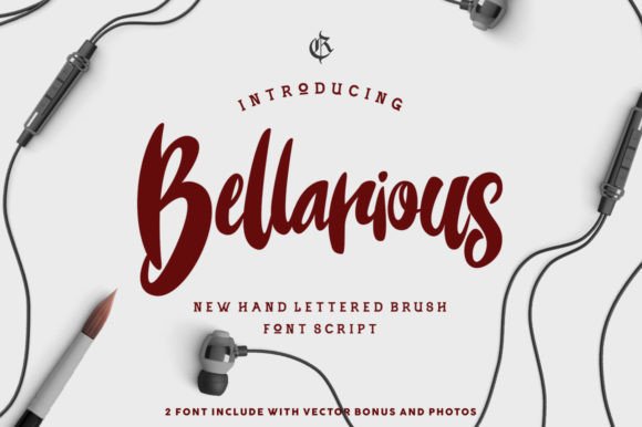 Bellarious: A Brush-Lettered Typeface for Thoughtful Editorial Moments