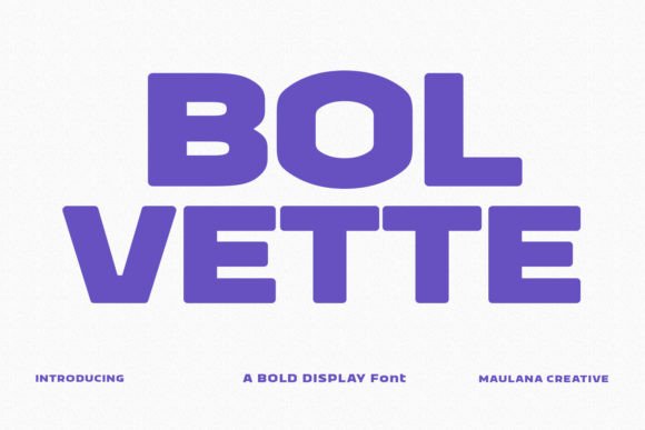 Bolvette: A Bold, Playful Display Font for Handmade Creators