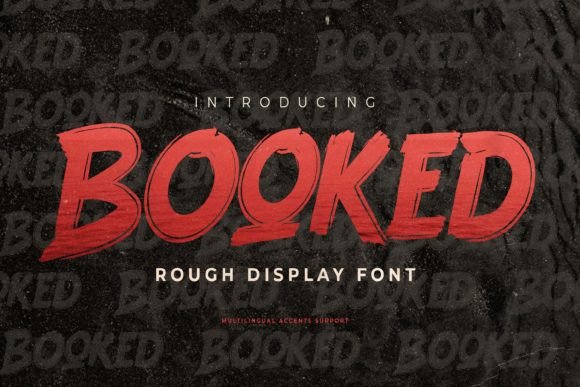 Booked: A Textured Display Font That Elevates Digital Branding