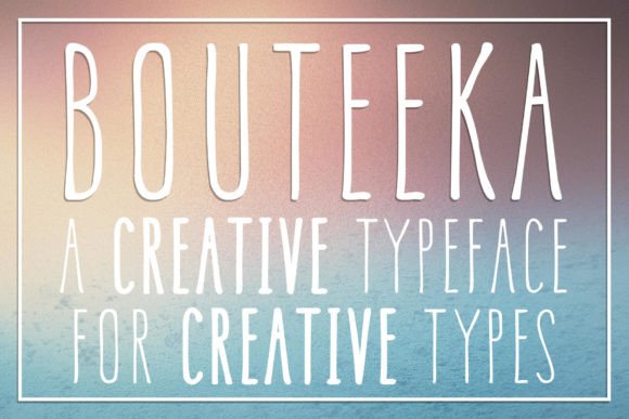 Bouteeka: A Display Typeface That Elevates Small Business Branding
