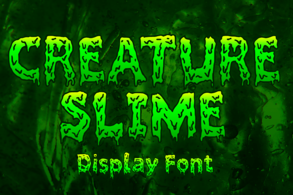 Creature Slime: A Bold Display Font for Editorial Impact