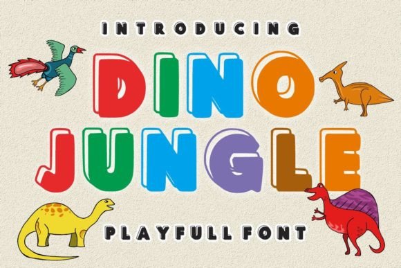 Dino Jungle: A Friendly Display Font for Warm, Playful Branding