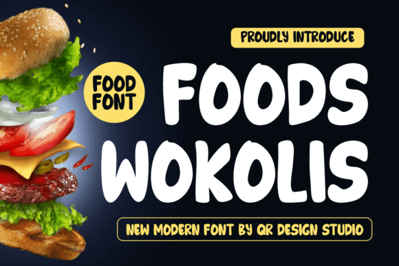 Foods Wokolis: A Bold, Authentic Display Font for Real Small Businesses