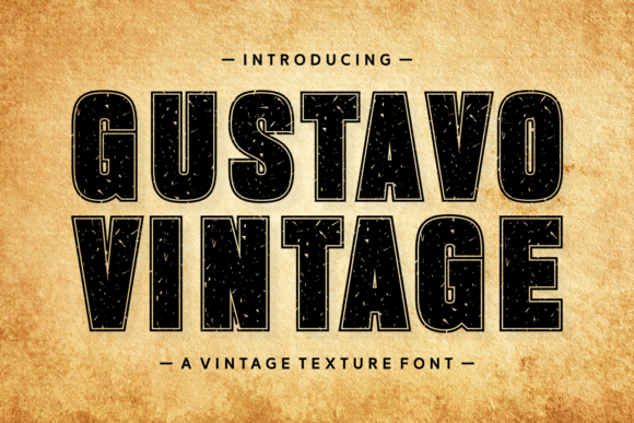 Gustavo Vintage: A Playful, Professional Display Font for Small Businesses