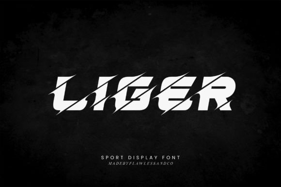 Liger Display Font for Bold Handmade Products