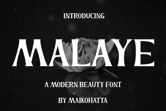 Malaye: A Bold Display Font for Digital Brand Impact