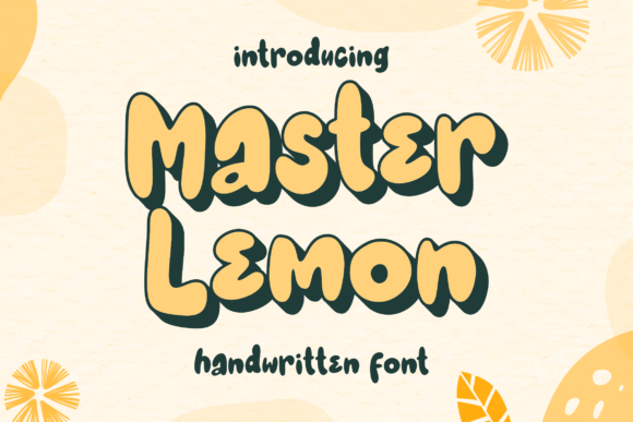 Master Lemon: A Playful Display Font for Warm Editorial Moments