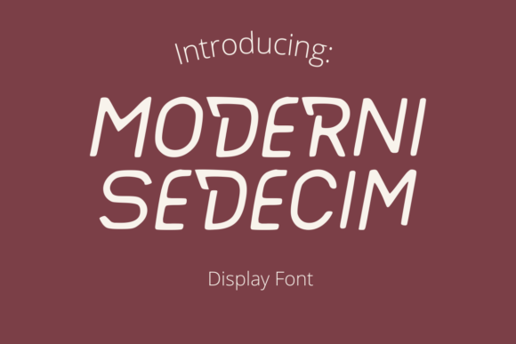 Moderni Sedecim: A Futuristic Display Font That Elevates Web Design