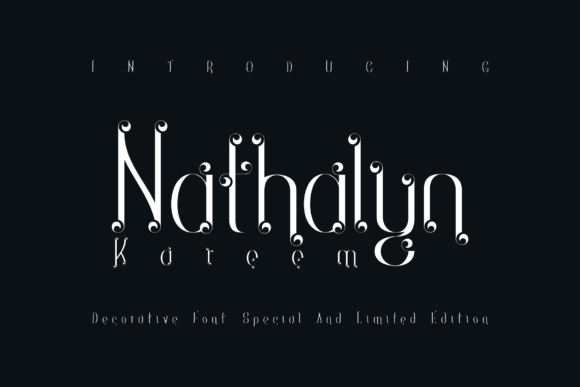 Nathalyn Kareem: A Luxurious Display Font for Joyful Digital Moments