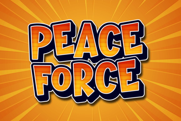 Peace Force: A Display Font That Makes Your Headlines Unmissable