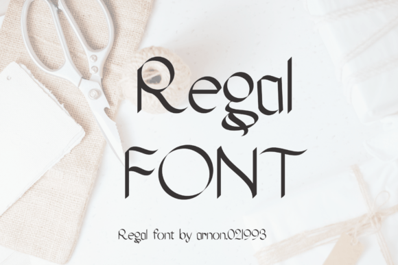 Regal Font: A Display Typeface That Elevates Handmade Charm