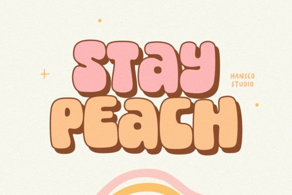 Stay Peach: A Bold, Retro Serif for Thoughtful Editorial Design